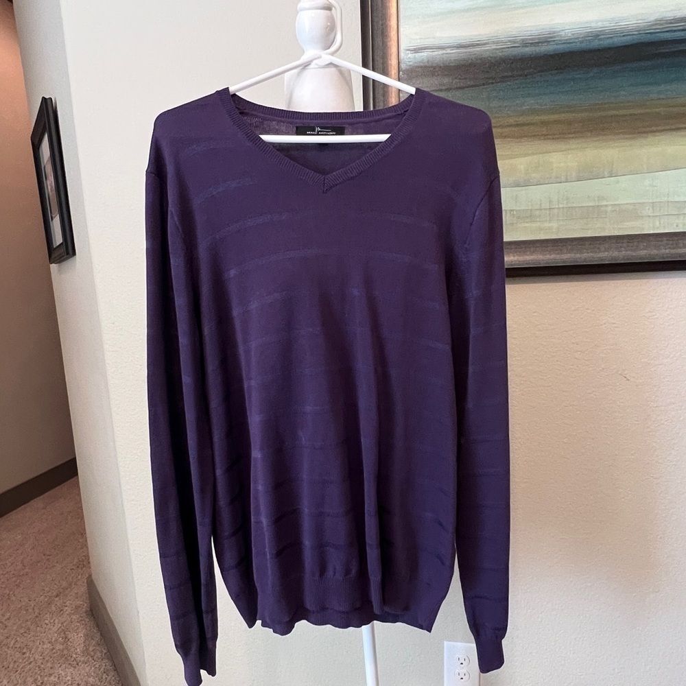 M1- Men’s Marc Anthony Purple stripped Sweater